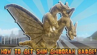 HOW TO GET SHIN GHIDORAH BADGE IN KAIJU WORLD! | Roblox Kaiju World