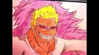 ✏️ DRAWING ANIME WITH FUN FACTS | DOFLAMINGO | ONE PIECE | ASMR #Shorts