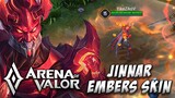 JINNAR: EMBERS SKIN GAMEPLAY | EPIC SKIN | 𝐍𝐄𝐖 𝐒𝐊𝐈𝐍 | Arena of Valor