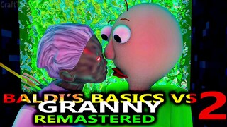 CLASSIC BALDI'S BASICS VS GRANNY 2 CHALLENGE REMASTERED! Minecraft Game Animation Video