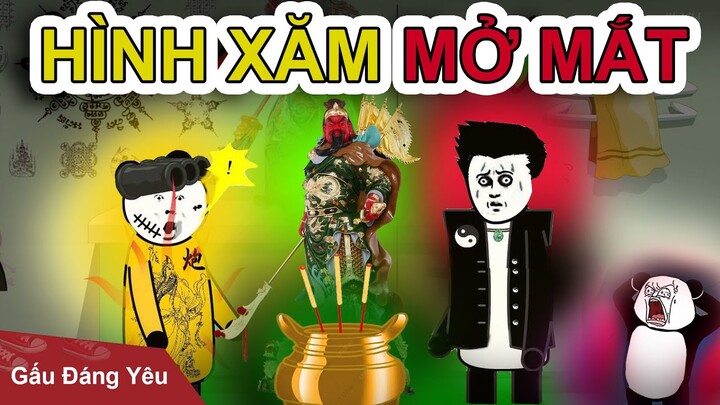 Gấu Đáng Yêu: HÌNH XĂM MỞ MẮT | Phim hoạt hình gấu đáng yêu ghê rợn