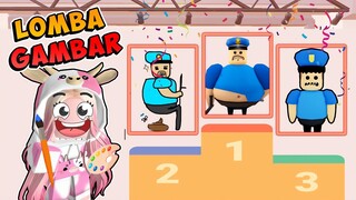 MOMON & ATUN CHALLENGE GAMBAR BARRY'S THE PRISON! SIAPA YANG MENANG?! feat @BANGJBLOX