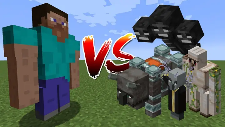 Steve Golem vs Minecraft
