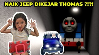 LEIKA DIKEJAR KERETA THOMAS DI ROBLOX JEEP OBBY‼️ CHALLENGE