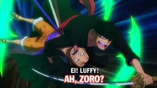 One piece [EDIT] Luffy, Zoro x Kaido - Ei! Luffy! Ah, Zoro!