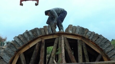 总工时19天，用石料480方，用传统技术建造一座  石拱桥（全集）