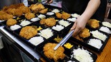 매일 단체주문 폭주 하는? 역대급 스케일 치즈 돈까스, 떡갈비집 / homemade Tteokgalbi, cheese pork cutlet / korean street food