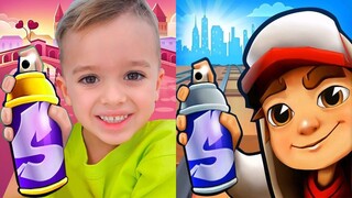 Subway Surfers Seattle 2020 KING vs Vlad and Niki Subway Run Gameplay HD