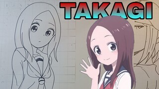menggambar takagi san