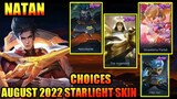 August 2022 Natan Starlight Skin Choices | MLBB