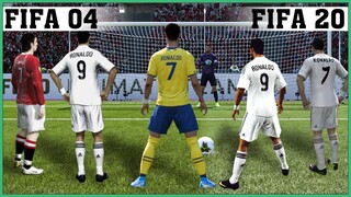 CRISTIANO RONALDO Penalties evolution [FIFA 04 - FIFA 20]