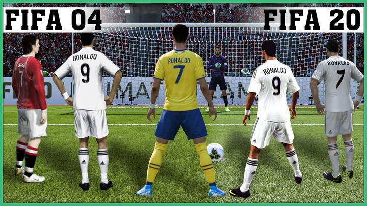 CRISTIANO RONALDO Penalties evolution [FIFA 04 - FIFA 20]