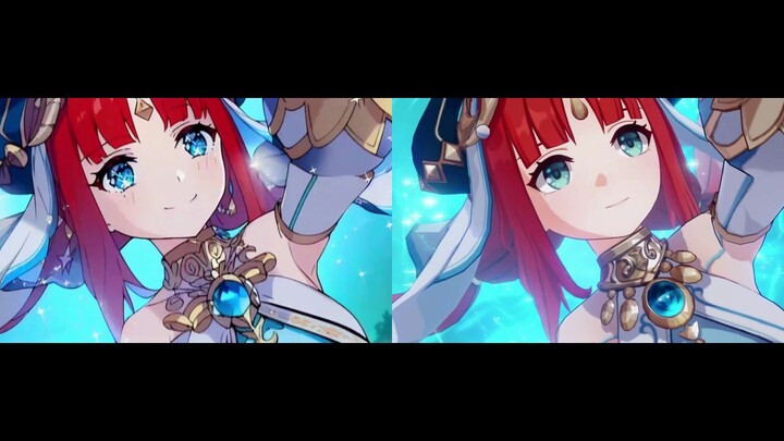 [AI animation] Nilu PV animation wind conversion comparison [NovelAI]