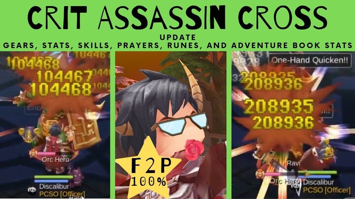 Crit Assassin Cross Update 2.0: 100k Crit - 200k Crit with Slash no FiB