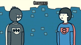 batman vs supermen do you bleed? animasi lokal parodi lucu pengkatalis