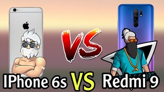 iPhone 6s VS Redmi 9 📲 Free Fire 🥶🔥