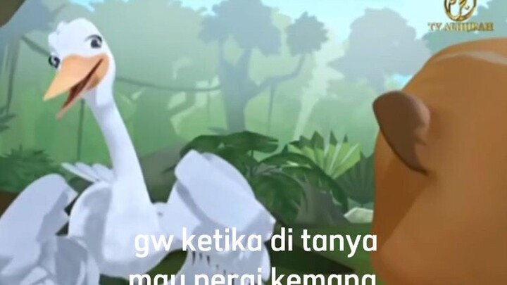 Ketika di tanya mau kemana??