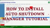 how to install auto shutdown manager l windows 7, 8, 10