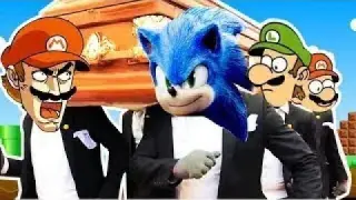 Mario Bros Vs Sonic Funny Moments  Compilation - Meme Coffin Dance ( COVER )