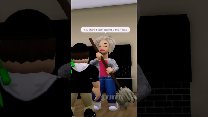 KAREN ADOPTED HIM IN ROBLOX BUT.. 😲😢 #shorts