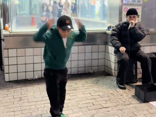 The dance atmosphere on the streets of Japan is so good