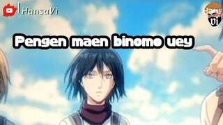 Mikasa pengen kaya // parody anime Attack on Titan Bahasa Indonesia