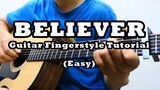 Believer - Imagine Dragons Guitar Solo Tutorial Easy (Hướng dẫn Guitar FIngerstyle) Level 1