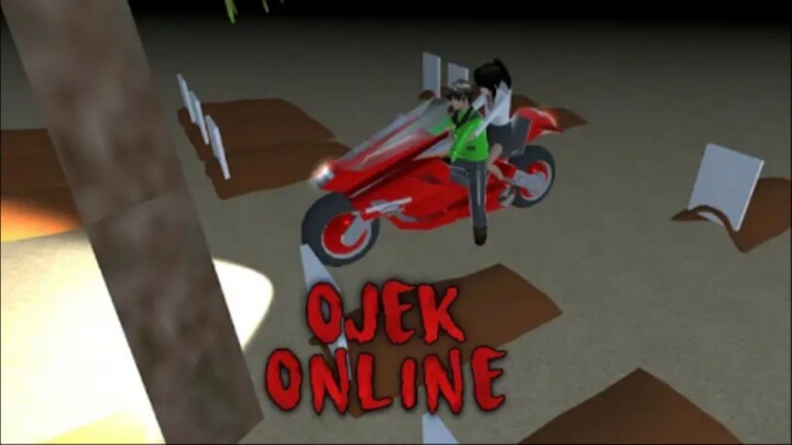 Online Motorbike Taxi | Horror movie  Sakura school simulator
