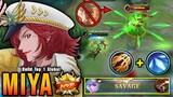 SAVAGE!! Miya Inspire 100% Deadly - Build Top 1 Global Miya ~ MLBB