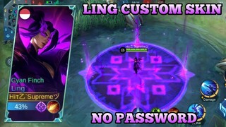 Script Skin Ling Custom Purple Darkness Full Effects | No Password - Mobile Legends