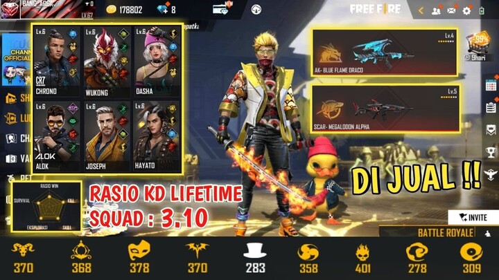 TOTAL 21 ELITE PASS, 15 BUNDLE MAGIC CUBE, 2 SKIN EVO - JUAL AKUN SULTAN FF !!