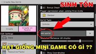 THỬ THÁCH SINH TỒN TRONG HẠT GIỐNG MINI WORLD CÓ NHỮNG GÌ VÀ | DỄ SURVIVAL KHÔNG