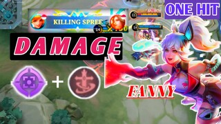 Fanny on point, Damage ONE HIT😱 - Mobile Legends