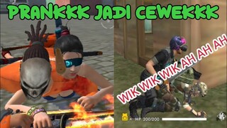 PRANK JADI CEWEK DI MODE TRAINING LANGSUNG AJAK WIK WIK ORANG LAIN |FREE FIRE PRANK