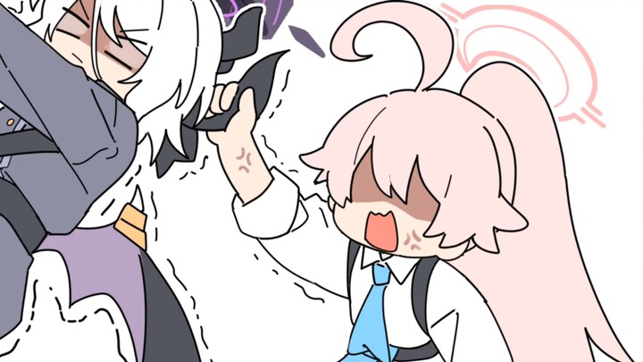 【蔚蓝档案漫画】当星野和日奈在争夺Sensei.....♡