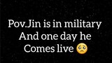 #BTS  JIN is in military and one day he comes live 🥺 kim seok-jin