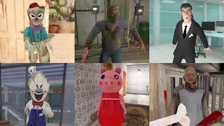 V+ Games Jumpscares #6 | Granny Chapter Two♣️Metel♣️Piggy & More