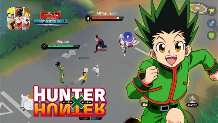 NEW CHARACTER: Gon Freecss Hunter x Hunter Gameplay in Jump Assemble