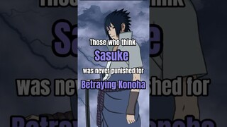Sasuke's punishment for betraying Konoha #shorts #naruto