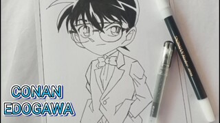 SPEED DRAWING CONAN EDOGAWA | DETEKTIF CONAN