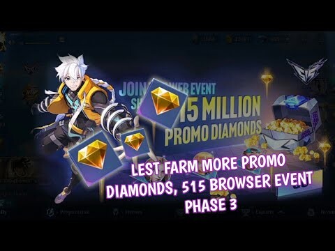 How to get more 515 Promo Diamonds Browser event phase 3 in Mobile Legends 2022