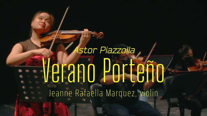 A. Piazzolla: Verana Porteño with Jeanne Rafaella Marquez and Manila Symphony Orchestra
