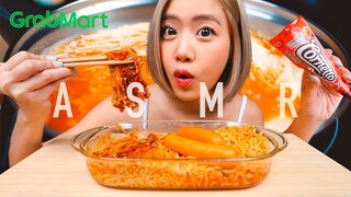 ASMR เห็ดเข็มทอง มาม่าเผ็ดเกาหลี | ASMR LATE NIGHT COOKING - KOREAN RAMYEON | ENG SUB