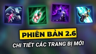 Tốc Chiến | Chi Tiết Các Trang Bị Mới Sẽ Ra Mắt Ở Phiên Bản 2.6 | Yugi Gaming