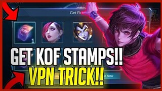 HOW TO GET KOF STAMPS IN BRAZIL SERVER?! VPN TRICKS | Mobile Legends