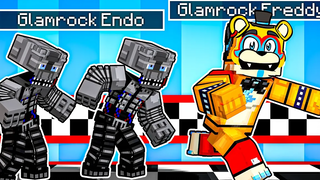 Glamrock ENDO Attack Glamrock FREDDY ใน Minecraft Security Breach Five Nights ที่ FNAF ของ Freddy