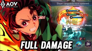 AOV : YAN/TANJIRO GAMEPLAY | FULL DAMAGE - ARENA OF VALOR LIÊNQUÂNMOBILE ROV COT