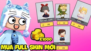 MEOWPEO TIÊU HƠN 1000 XU MUA 4 SKIN MỚI NHẤT TRONG MINI WORLD VÀ CÁI KẾT BẤT NGỜ