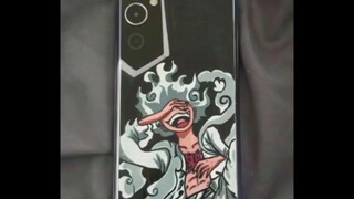 Phone back sticker: Luffy's Gear 5