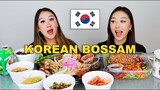 BOSSAM KOREAN FOOD MUKBANG 🇰🇷😋 | 보쌈먹방